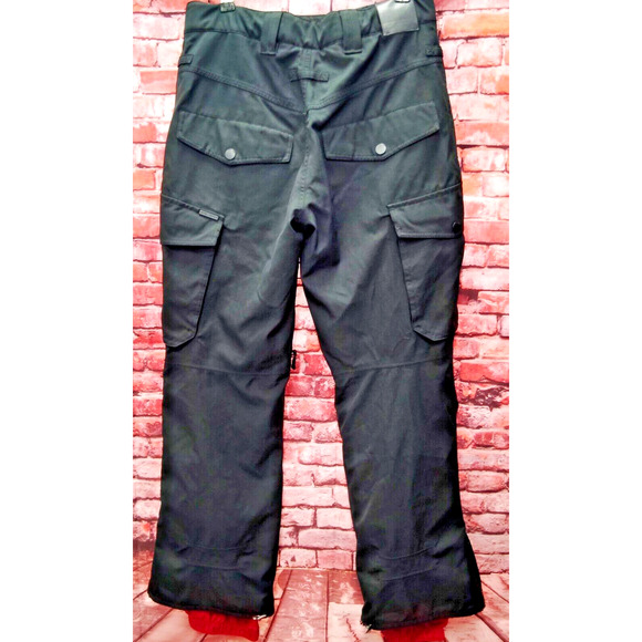 Empyre Snowboarding Pants Men's Small Black Waterproof Loose Fit Cargo Pockets - Picture 2 of 9